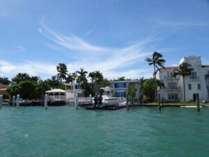 biscaine bay, home of the rich and famous miami florida