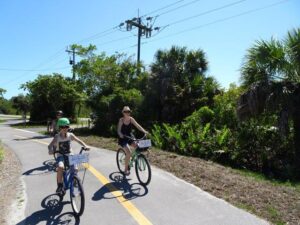 samen fietsen op sanibel eiland