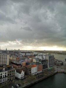 uitzicht van op het MAS in Antwerpen