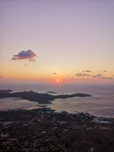 zonsopgang in Elounda Kreta