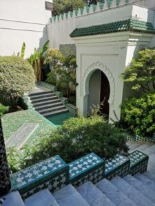 arabische binnentuin van Grande mosquée de Paris