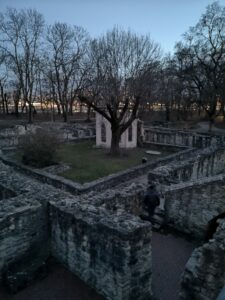 restanten van een dominicanessenklooster op Margaretha eiland in Boedapest