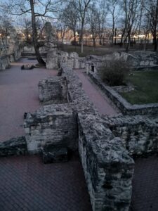 restanten van het dominicanessenklooster op Margaretha eiland in Boedapest