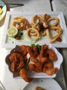 calamares en scampi fritti in El Médano Tenerife