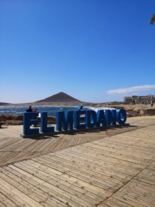 letters El Médano in Tenerife
