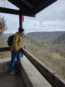 druet uitkijkpunt in de Ninglinspo vallei in de Ardennen