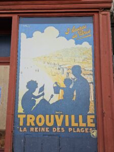 poster van Trouville-Sur-Mer in Normandië frankrijk, bezocht tijdens onze camper trip