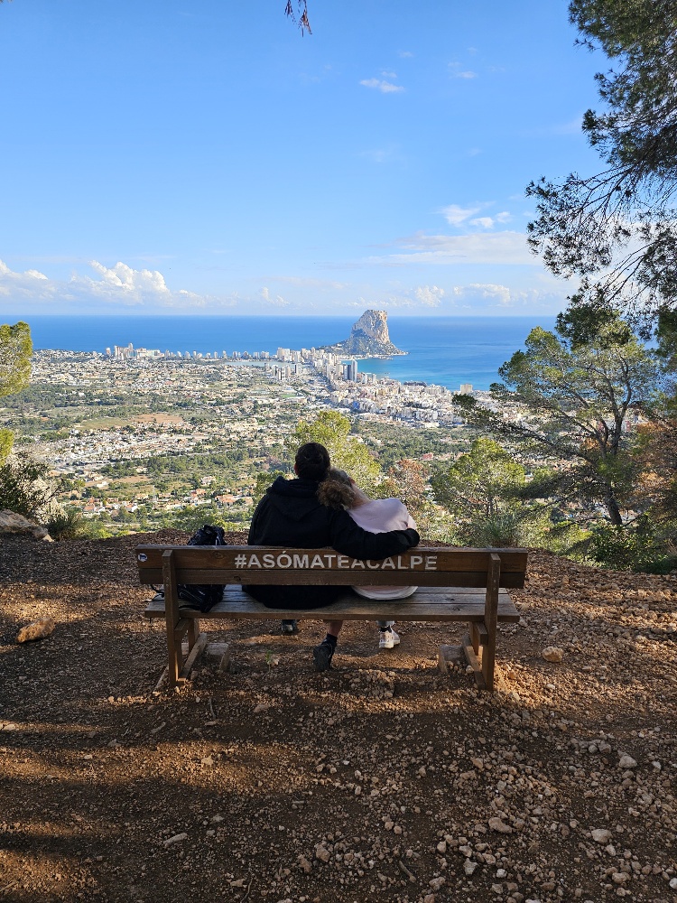 het uitzicht over Calpe van op monte Olta